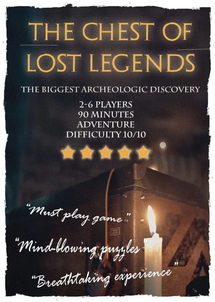 Poster escape room igre Kutija Izgubljenih Legendi