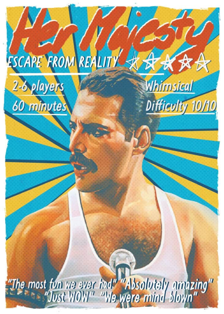 Poster escape room igre Njeno Visočanstvo