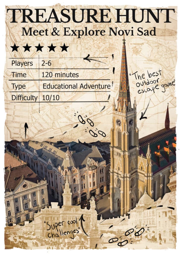 Poster escape room igre Potraga za Blagom